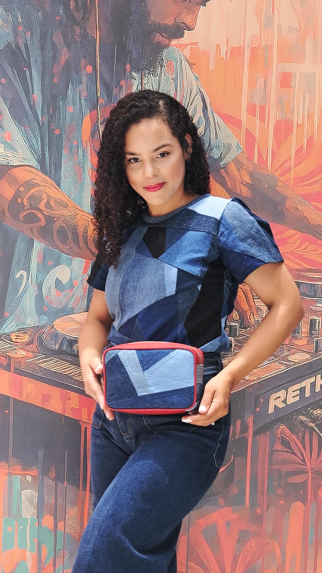 Fanny — Belt and crossbody bag Rosacandela x Milée red