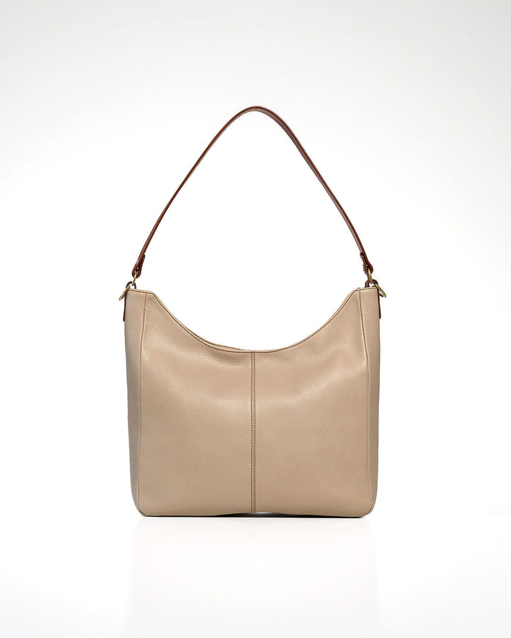 Desirée — Leather Hobo Bag LT Stone