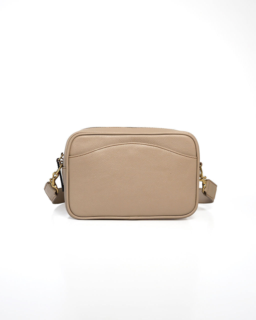 Paola Icon — Leather Crossbody Camera Bag LT stone