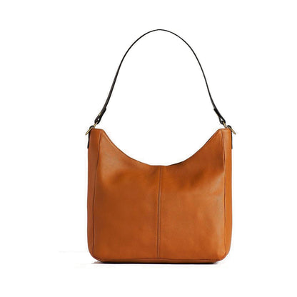 Desirée — Leather Hobo Bag tan